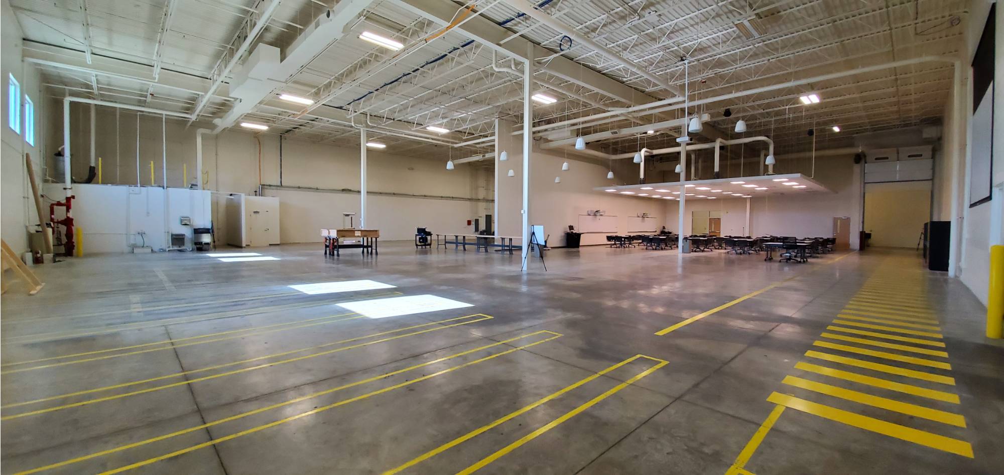 A view of an empty K-12 & community outreach center